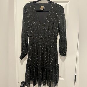 Taylor metallic sparkle dress Size 8